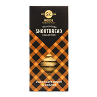 Reids Chocolate Chunk & Orange Shortbread 150g x12
Rich dark chocolate chunks paired with sweet, zesty orange in an all butter shortbread. Time for tea! 
ALLERGENS: Wheat, Milk, Soya Lecithin