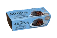 Aunty's Chocolate Steamed Pudding 2pk 200g 
Delicious moist chocolate steamed pudding smothered in rich chocolate sauce
ALLERGENS: Wheat, Milk, Egg, Soy