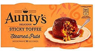 Aunty's Sticky Toffee Sponge  2 Pack (190g)
Deliciously moist Steamed puddings with dates smothered in a smooth Sticky Toffee sauce.
ALLERGENS: Wheat, Milk, Butter, Egg, Buttermilk