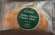 Celtic Gourmet Cheese & Onion Pasty - 142g x15 (5 oz)
A delicious blend of cheeses, caramelised onions, and potatoes wrapped in a flaky crust. Fully cooked...just heat and serve! 
ALLERGENS: Wheat, Barley, Milk, Cheese, Egg, Mustard