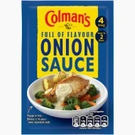 Colman's Onion Sauce 35g  x16
Colmans Onion Sauce is perfect with all meat and poultry dishes. A perfect addition for your
Sunday roast.  
ALLERGENS: Wheat, Mustard, Milk