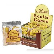 Lancashire Eccles Cakes 4pk 200g 
Still handmade with the finest Vostizza currants, raisins, butter, & sugar, enclosed in a shell of flaky butter pastry. 
ALLERGENS: Wheat, Milk