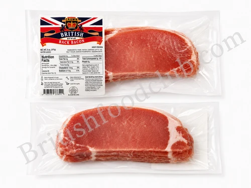 Crown British Back Bacon 8oz - ( choose 6 -10 items dependant on size to fill cooler)