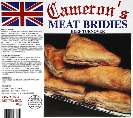 Camerons Bridies 4pk