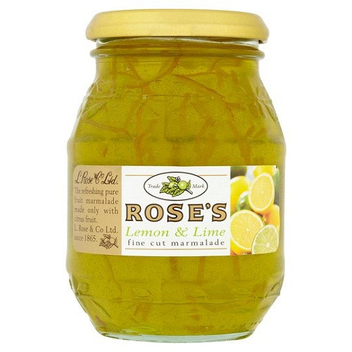 Roses Lemon & Lime Marmalade 454g
This pure lemon & lime fruit marmalade makes a zesty accompaniment for your toast