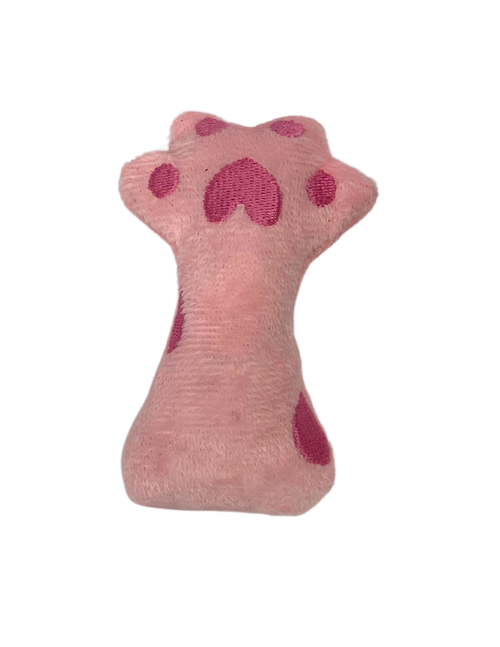 plush catnip paw-pink