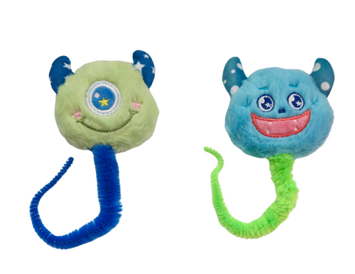 Happy Monster Plush Cat Toy