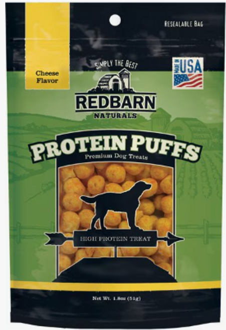 Red Barn Dog Treat-Protein Puff-Cheese