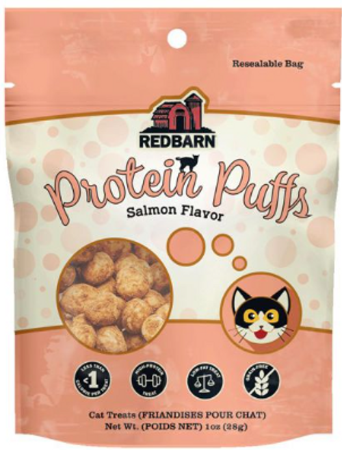 Red Barn cat treat-Protein Puff-salmon