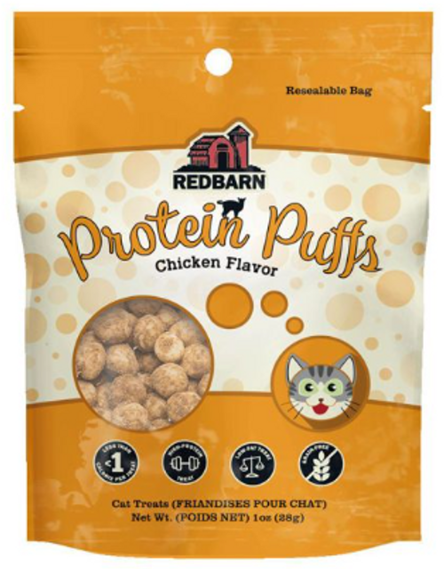 Red Barn cat treat-Protein Puff-chicken