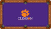 Clemson Tigers 9 foot Custom Pool Table Felt