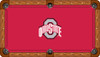 Oklahoma Sooners 8 foot Custom Pool Table Felt