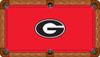 Georgia Bulldogs 8 foot Custom Pool Table Felt