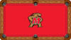 Maryland Terrapins 7 foot Custom Pool Table Felt