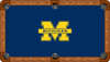 Michigan Wolverines 7 foot Custom Pool Table Felt