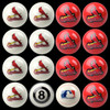 St Louis Cardinals Pool Balls