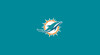 Miami Dolphins Pool Table Felt for 9 foot table