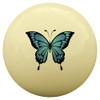 Blue Butterfly Cue Ball