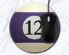 Twelve Ball 8 inch Round Mousepad