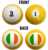 Flag of Ireland Billiard Ball Set