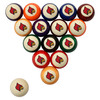 Louisville Cardinals Billiard Ball Set - Standard Colors