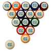 North Carolina Tar Heels Billiard Ball Set - Standard Colors