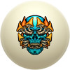 Mushroom Blue Skull Cue Ball