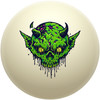 Oozing Goblin Skull Cue Ball