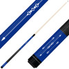 Forged Etched Series ET01 Custom Engraved Blue Pool Cue – White