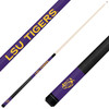 LSU Tigers Custom Engraved Purple Billiard Cue - Yellow