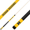 Michigan Wolverines Custom Engraved Yellow Billiard Cue - Blue Michigan Wolverines Custom Engraved Yellow Billiard Cue - Blue