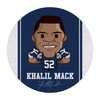 Khalil Mack 64" Round Area Rug