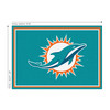 Miami Dolphins 3 x 4 ft Area Rug