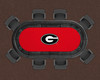 Georgia Bulldogs 96" Texas Hold 'Em Game Table Felt