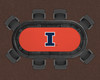 Illinois Fighting Illini 96" Texas Hold 'Em Game Table Felt