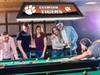 Clemson Tigers 42” Spirit Billiard Lamp – Black Frame