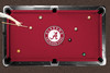 Alabama Crimson Tide 7'/8' Recreational Billiard Table Felt - Circle Logo