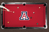 Arizona Wildcats 9' Recreational Billiard Table Felt - Classic A Logo on Red