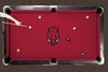 Arkansas Razorbacks 7'/8' Recreational Billiard Table Felt - Razorback Head