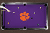 Clemson Tigers 9' Recreational Billiard Table Felt - Orange Paw on Purple