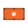 Clemson Tigers 9' Recreational Billiard Table Felt - White Paw on Orange