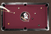 Florida State Seminoles 7'/8' Recreational Billiard Table Felt - Mascot on Garnet