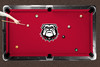 Georgia Bulldogs 7'/8' Recreational Billiard Table Felt - Mascot