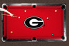 Georgia Bulldogs 9' Recreational Billiard Table Felt - G Logo