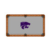 Kansas State Wildcats 9' Recreational Billiard Table Felt - Mascot on Gray