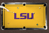 LSU Tigers 9' Recreational Billiard Table Felt - Text Logo