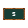 Michigan State Spartans 9' Recreational Billiard Table Felt - Block S
