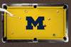 Michigan Wolverines 7'/8' Recreational Billiard Table Felt - M Logo on Maize