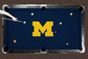 Michigan Wolverines 7'/8' Recreational Billiard Table Felt - M Logo on Navy