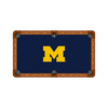 Michigan Wolverines 9' Recreational Billiard Table Felt - M Logo on Navy